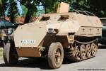 OT-810 - OT = Obreneny transporter(gepanzerter Mannschaftstransporter) -  tschechisches Nachkriegs-Halbkettenfahrzeug auf Basis des Sd.Kfz. 251 - Einsatz in der Tschechischen Armee ab 1958 - CSLA, ACR, CSSR, Tschechien, CZ - fotografiert am 20.05.2012 zur Garnison-Schau an der St. Barbara Halle Altes Lager/ J�terbog - Copyright @ Ralf Christian Kunkel 

