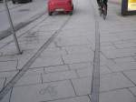 Designerradweg am Jungfernstieg in Hamburg.