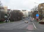 Benutzungspflichtiger Radweg in Leipzig.